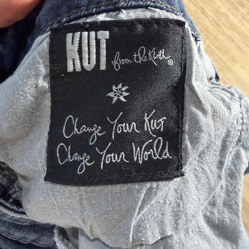 Kut From The Kloth Stevie Straight Leg Dark Wash Jeans Size 12 - Picture 12 of 12